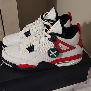 Jordan 4 White/red/black